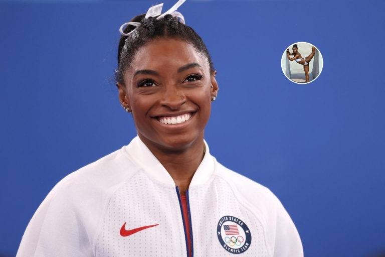 Social media are strongly spreading photos of Simone Biles wearing a